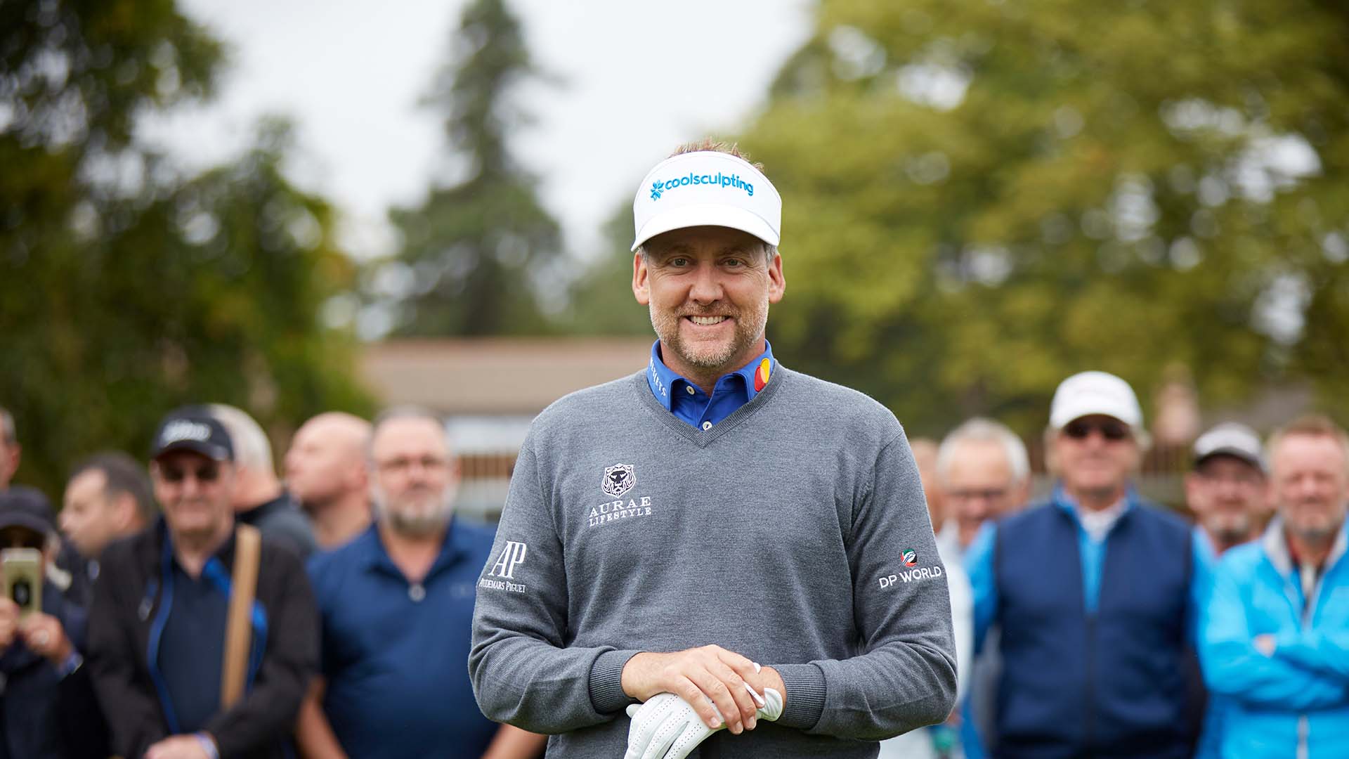 Ian Poulter opening Royal Norwich