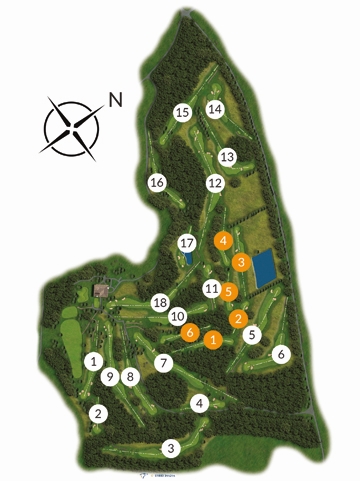 Royal Norwich 18-hole course map
